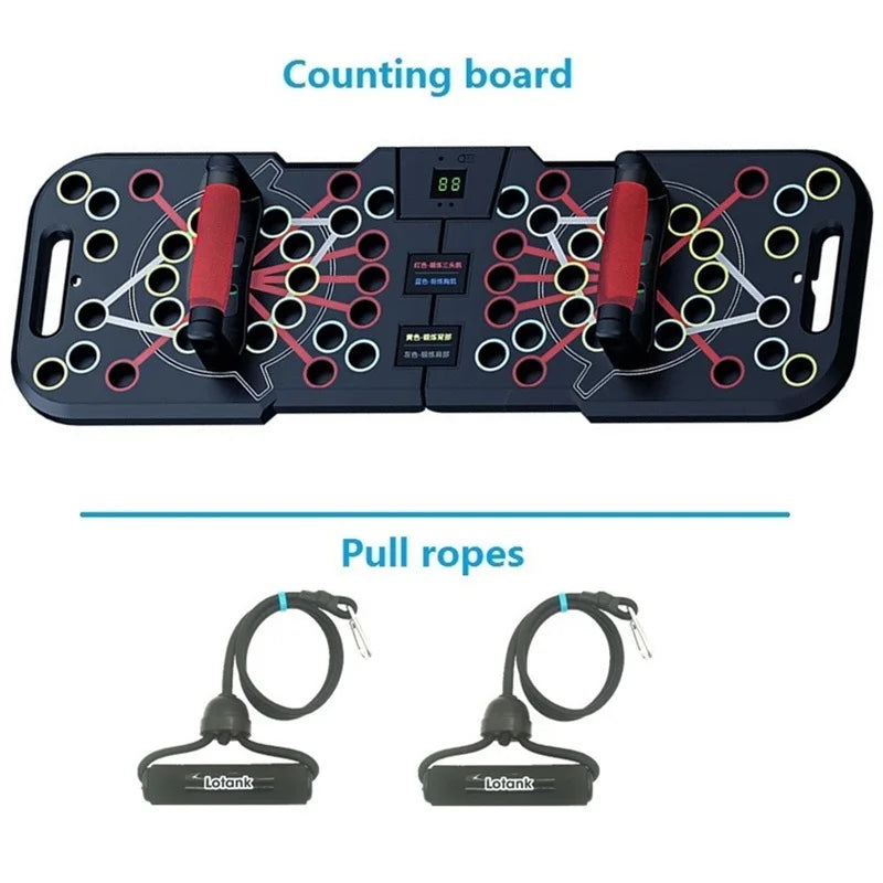 Multifunctional Counting Push up Board Home Chest Muscle Exercise Training Indoor Electronic Fitness Support Push-Up Rock Stands