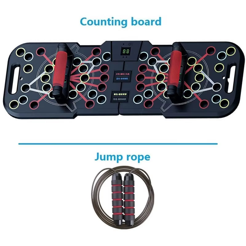 Multifunctional Counting Push up Board Home Chest Muscle Exercise Training Indoor Electronic Fitness Support Push-Up Rock Stands