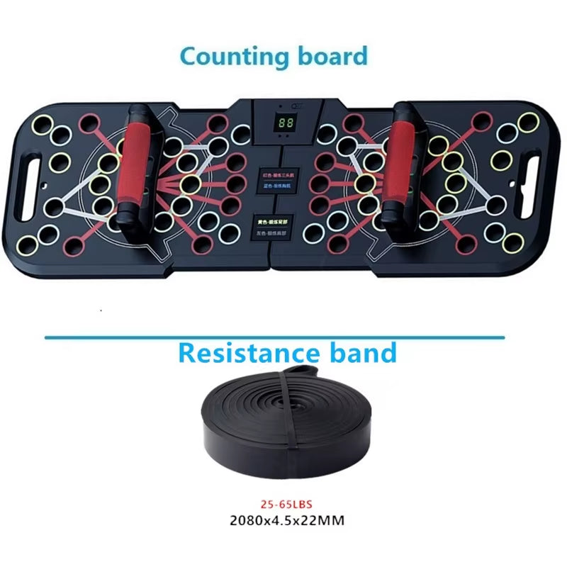 Multifunctional Counting Push up Board Home Chest Muscle Exercise Training Indoor Electronic Fitness Support Push-Up Rock Stands